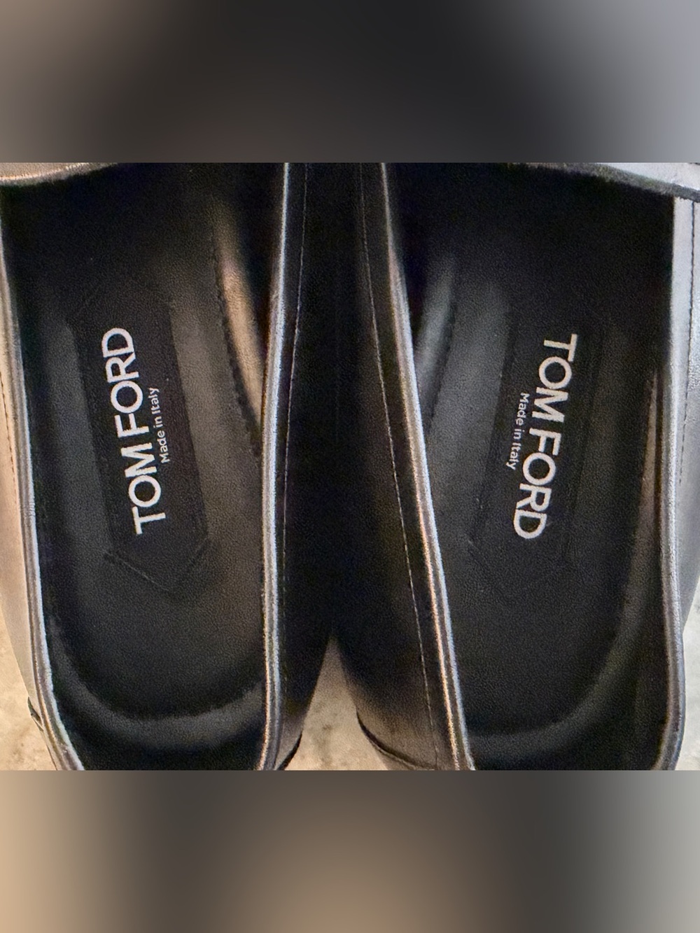 TOM FORD LEATHER PENNY LOAFER SLPIPPER DRESS SHOES 9 BLACK  $1800 MOCCASIN - Picture 10 of 13
